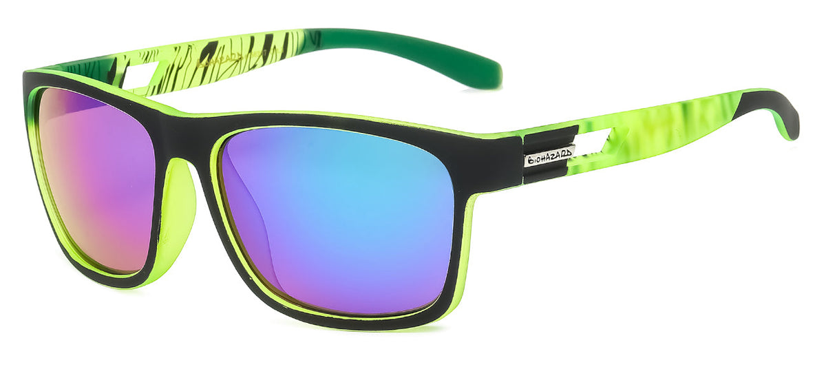 Biohazard 66267 Matte Green | Skater Surfer Punk Sunglasses