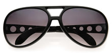 Load image into Gallery viewer, Elvis Black Sunglasses | Front View
