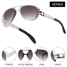 Load image into Gallery viewer, Elvis Silver Sunglasses | Details